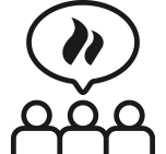 Icon mit zwei Personen als Symbol für Freundschaftswerbung